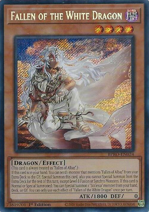 Fallen of the White Dragon Card Front