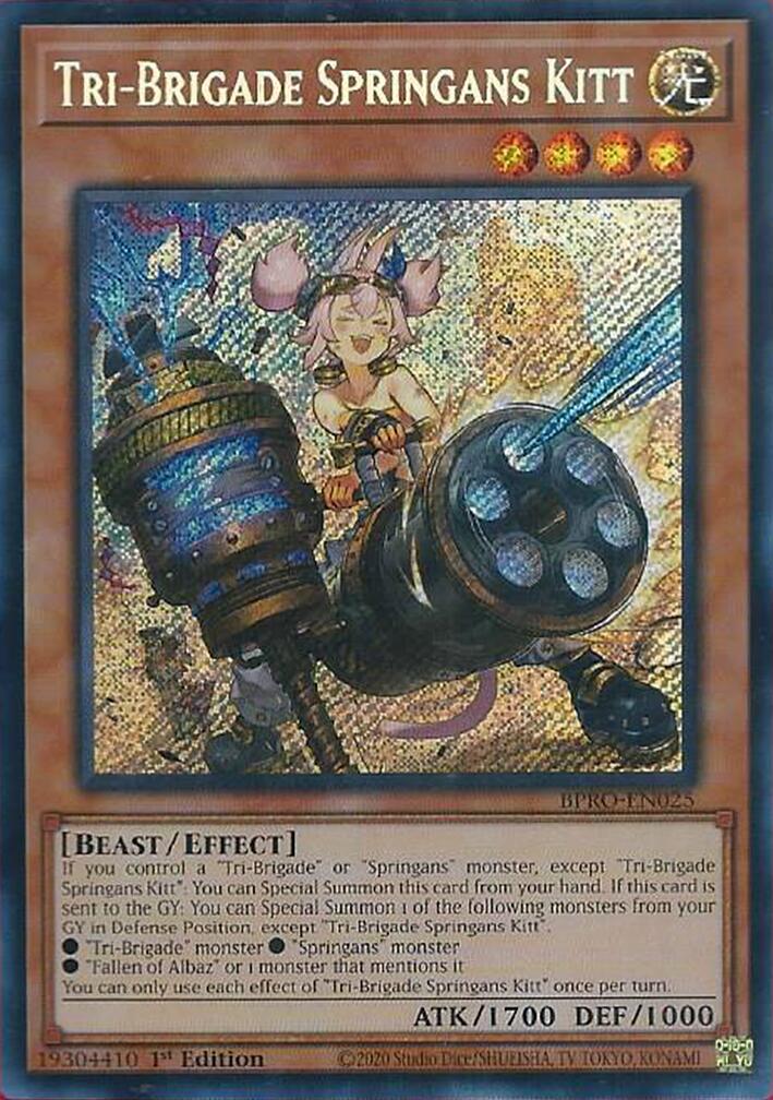 Tri-Brigade Springans Kitt Burst Protocol | Yu-Gi-Oh! | CardTrader