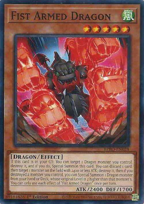 Fist Armed Dragon Card Front