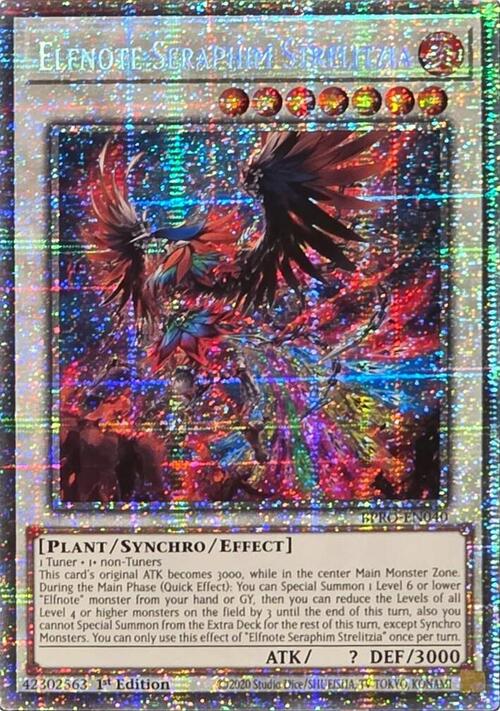 Elfnote Seraphim Strelitzia Card Front