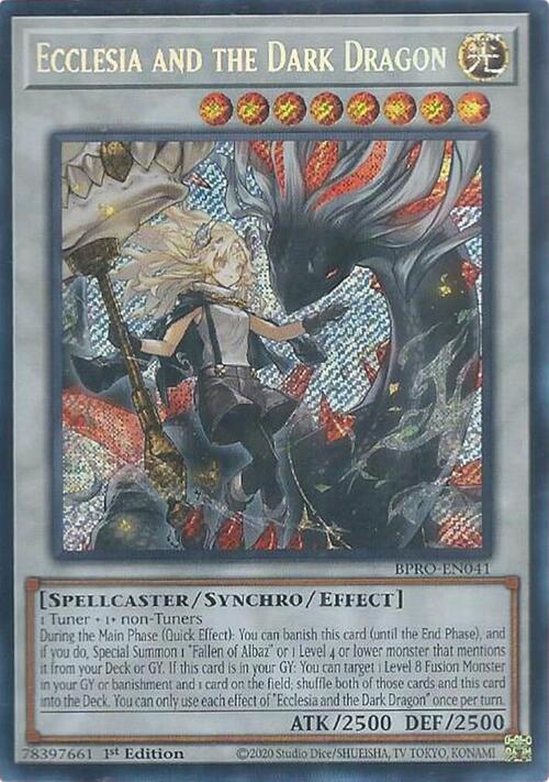 Ecclesia and the Dark Dragon Card Front