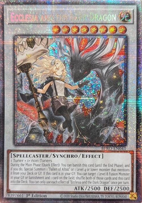 Ecclesia and the Dark Dragon Card Front