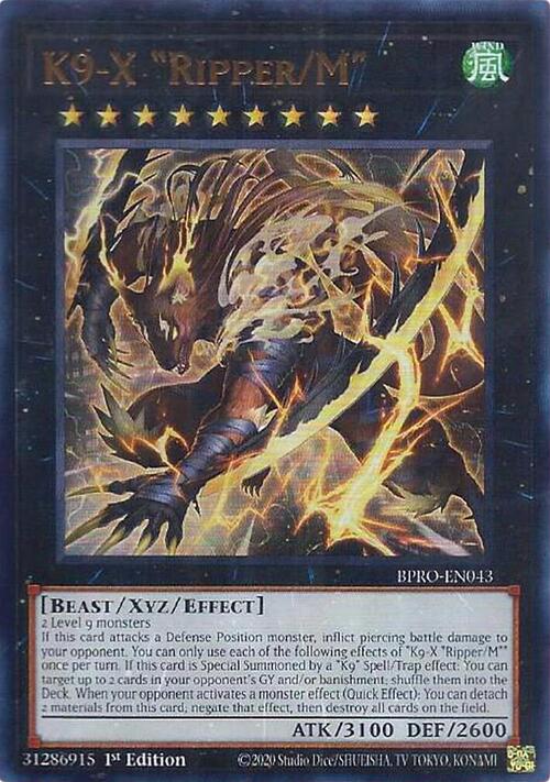 K9-X "Ripper/M" Card Front