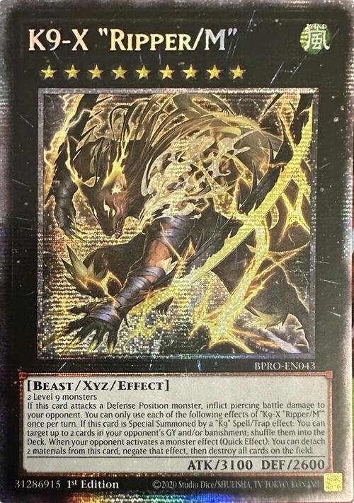 K9-X “Ripper/M” Card Front