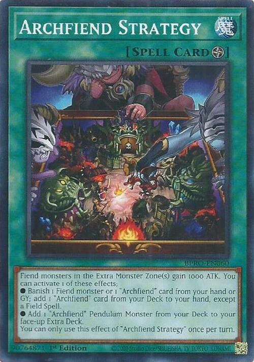Archfiend Strategy Card Front