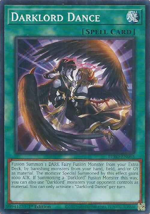 Darklord Dance Card Front