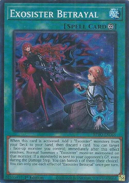 Exosister Betrayal Card Front