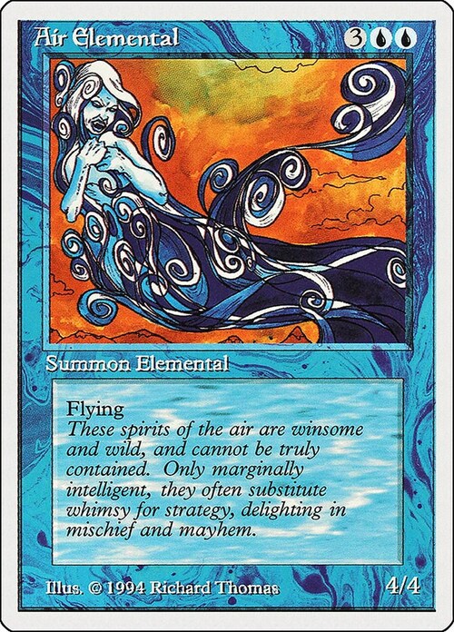Air Elemental Card Front