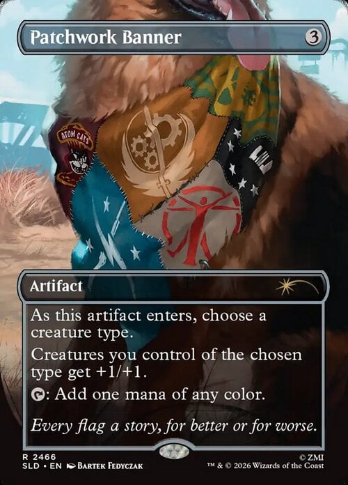 Estandarte de retazos Frente