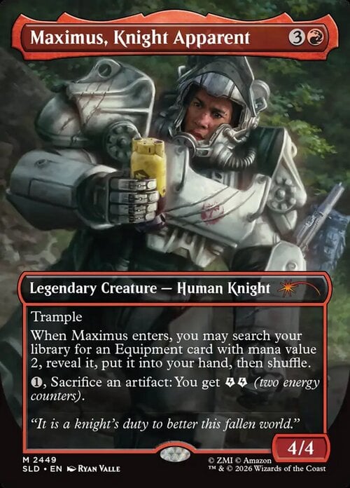 Maximus, Knight Apparent Card Front