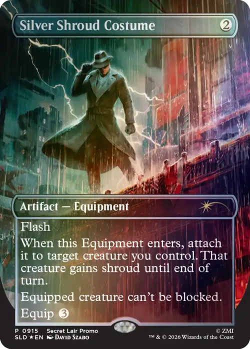 Costume da Silver Shroud Card Front