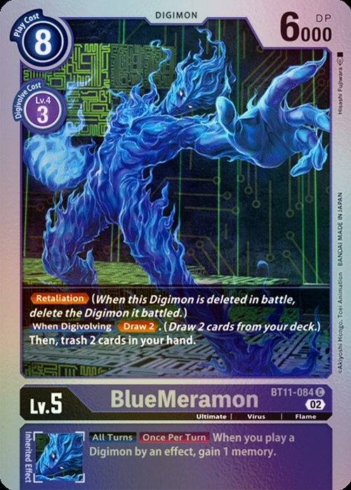 BlueMeramon Card Front