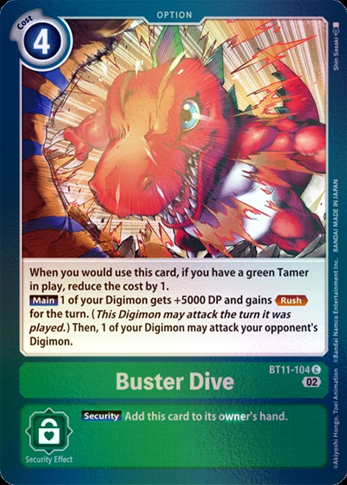 Buster Dive Card Front