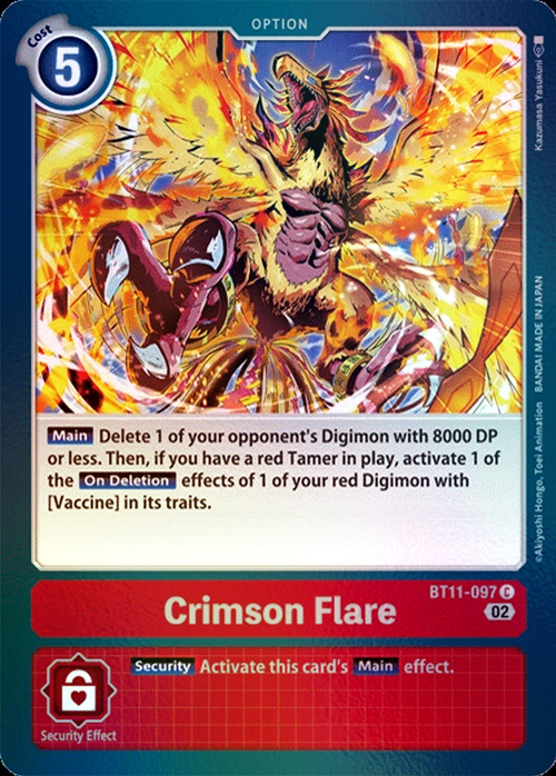 Crimson Flare Card Front
