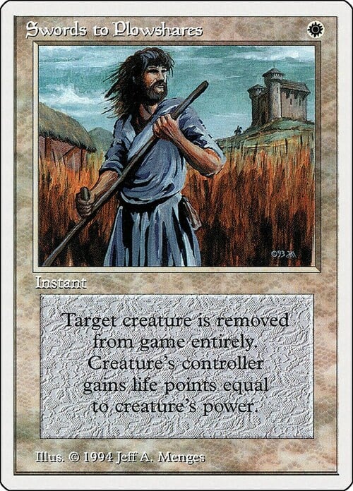 Swords to Plowshares Card Front