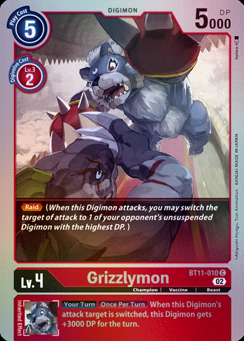 Grizzlymon Card Front