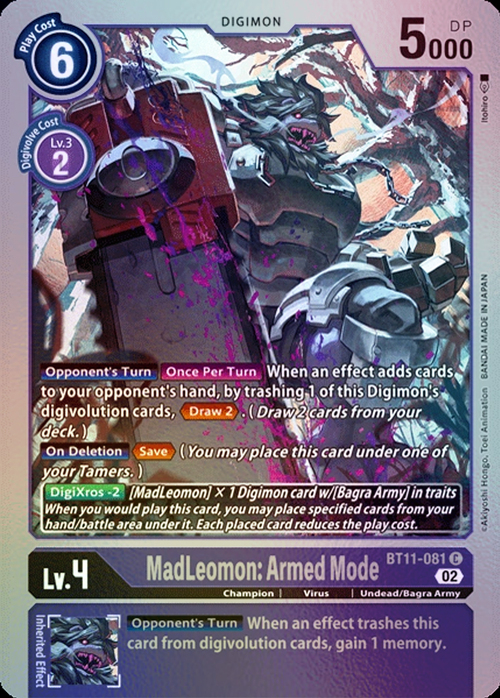 MadLeomon: Armed Mode Frente