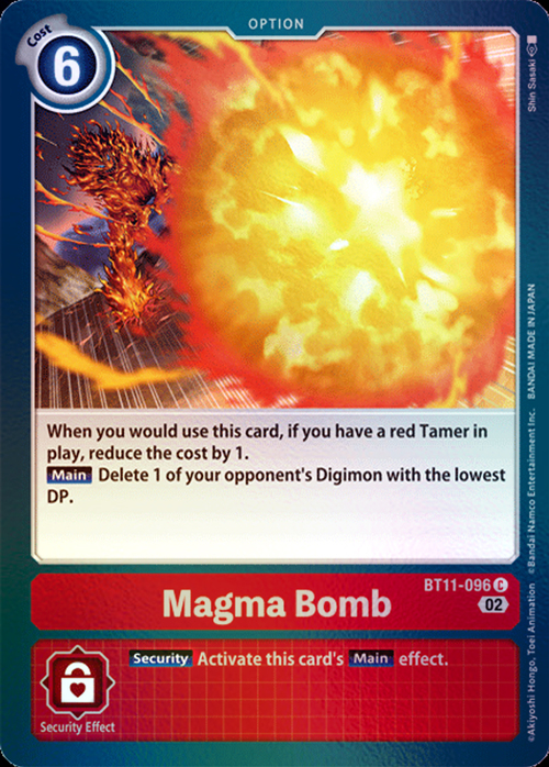 Magma Bomb Card Front
