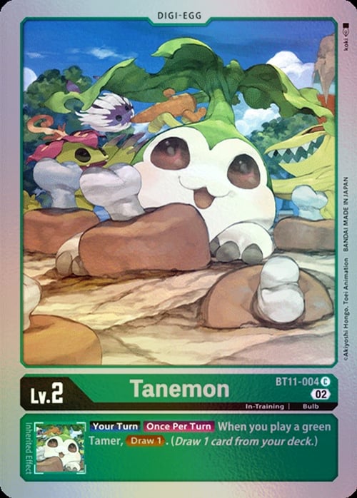 Tanemon Card Front