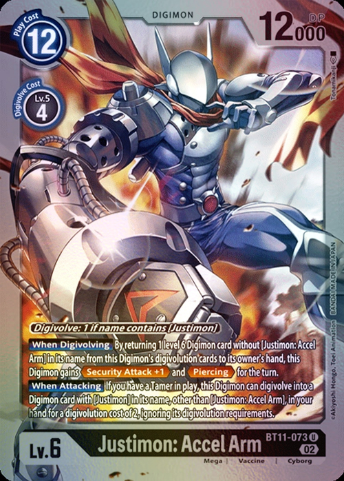 Justimon: Accel Arm Card Front