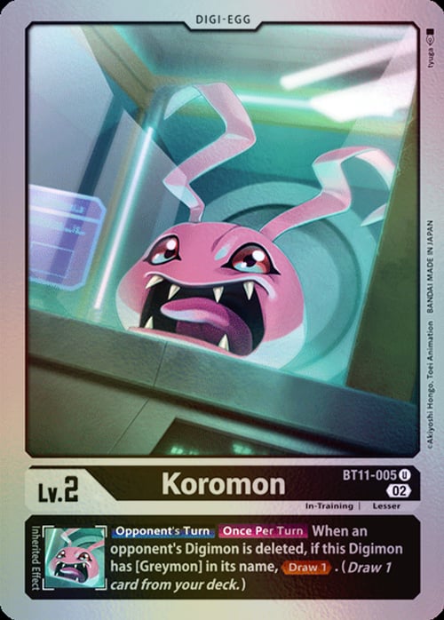 Koromon Card Front