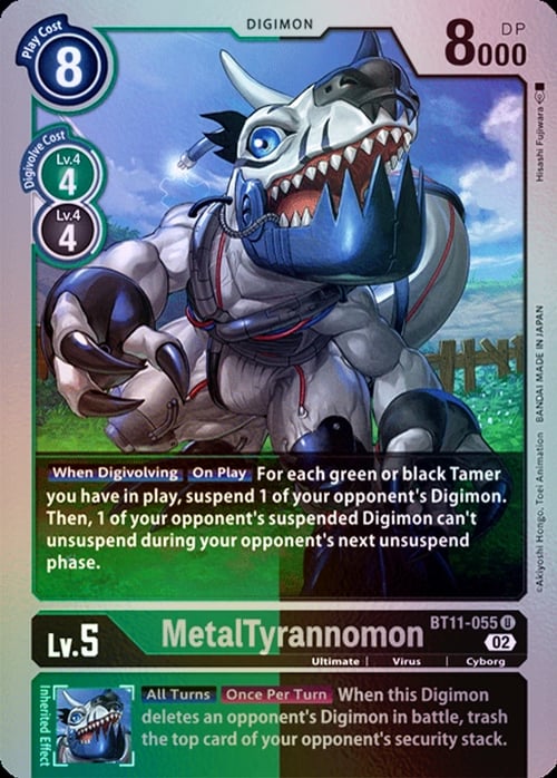 MetalTyrannomon Frente