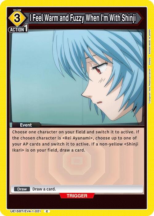 "I Feel Warm and Fuzzy When Im With Shinji" Frente