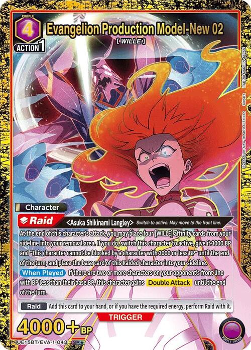 Evangelion Production Model-New 02 Card Front