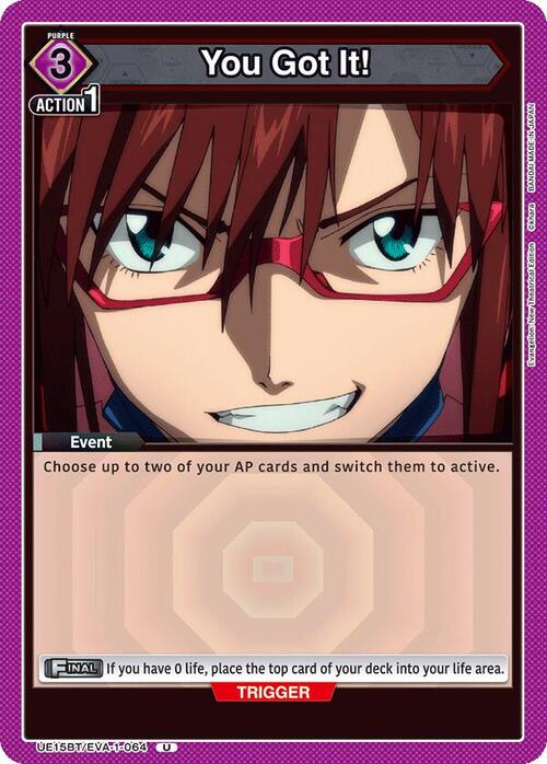 You Got It! Card Front