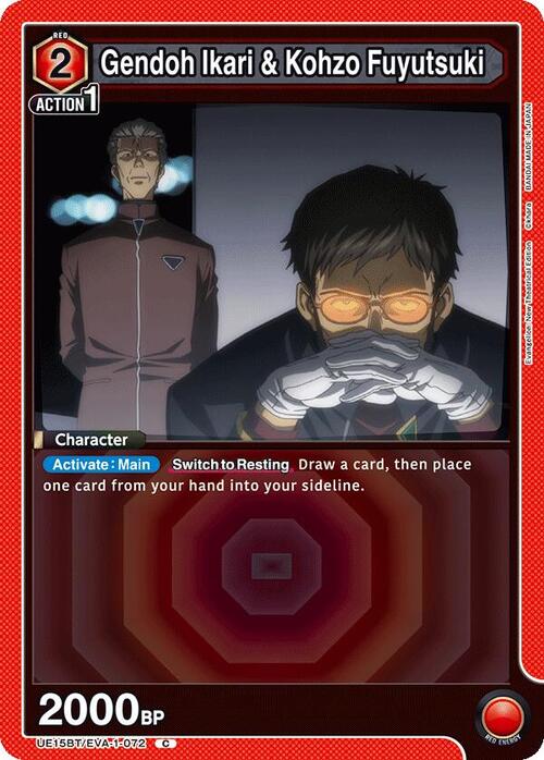 Gendoh Ikari & Kohzo Fuyutsuki Card Front