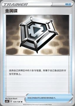 Metal Saucer Card Front