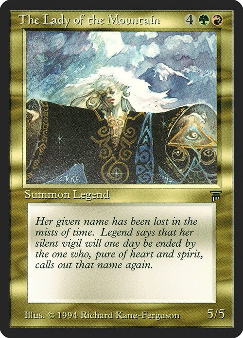 The Lady of the Mountain Card Front