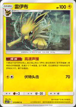 Jolteon Card Front
