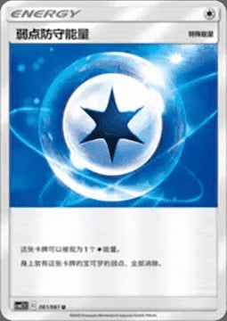 Energia Blocco Debolezza Card Front