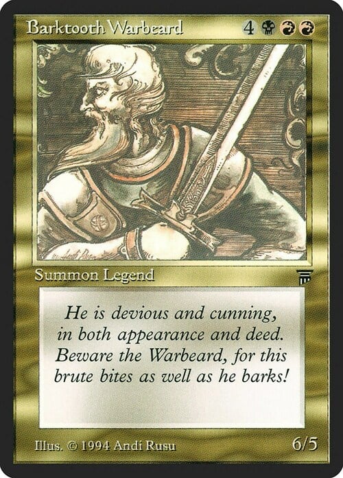 Barktooth Warbeard Card Front