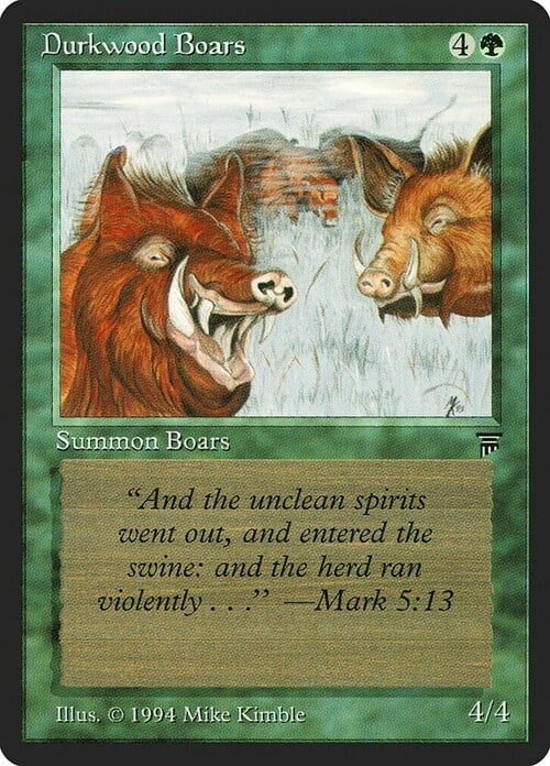 Durkwood Boars Card Front