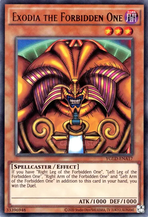 Exodia the Forbidden One Card Front