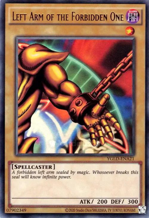 Left Arm of the Forbidden One Card Front