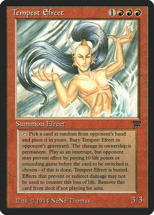 Tempest Efreet Card Front