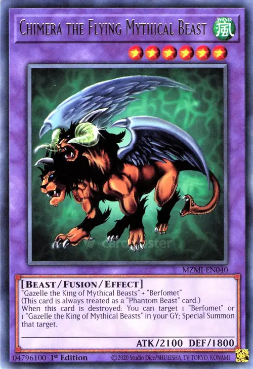 Chimera the Flying Mythical Beast Card Front