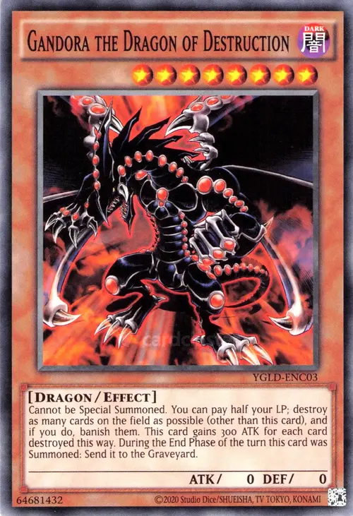Gandora the Dragon of Destruction Card Front