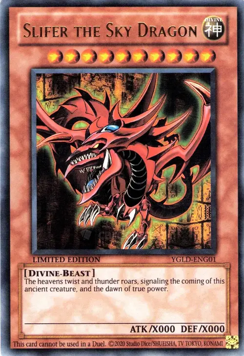 Slifer il Drago del Cielo Card Front
