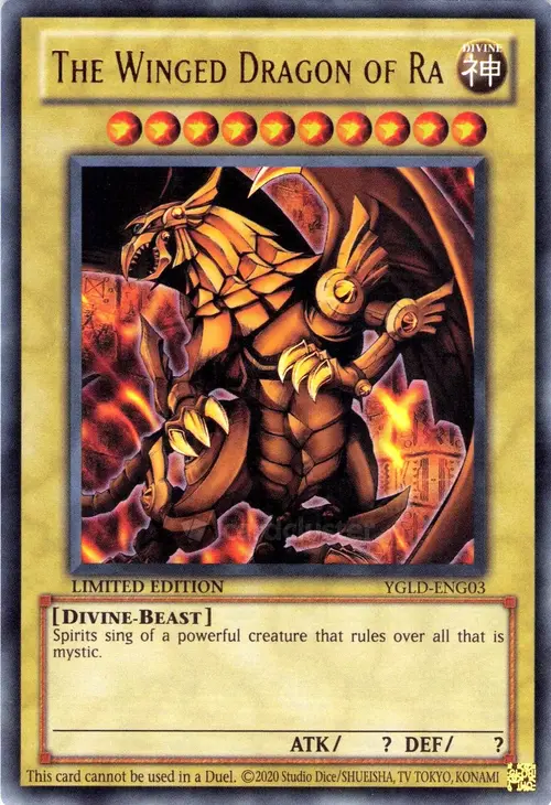 The Winged Dragon of Ra Card Front