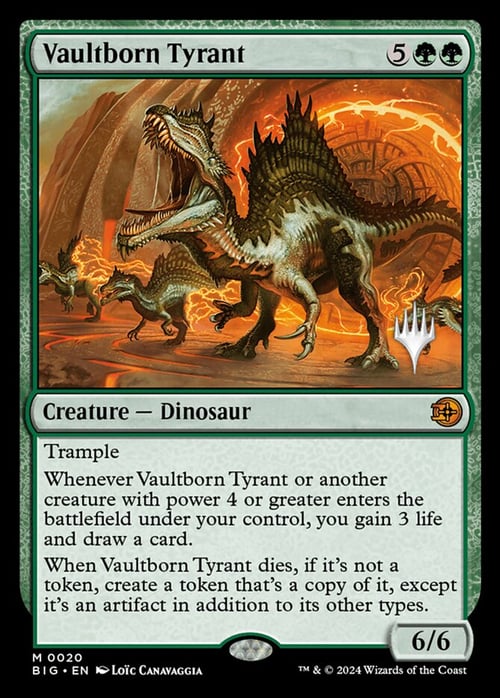 Tiranno Nato dal Caveau Card Front