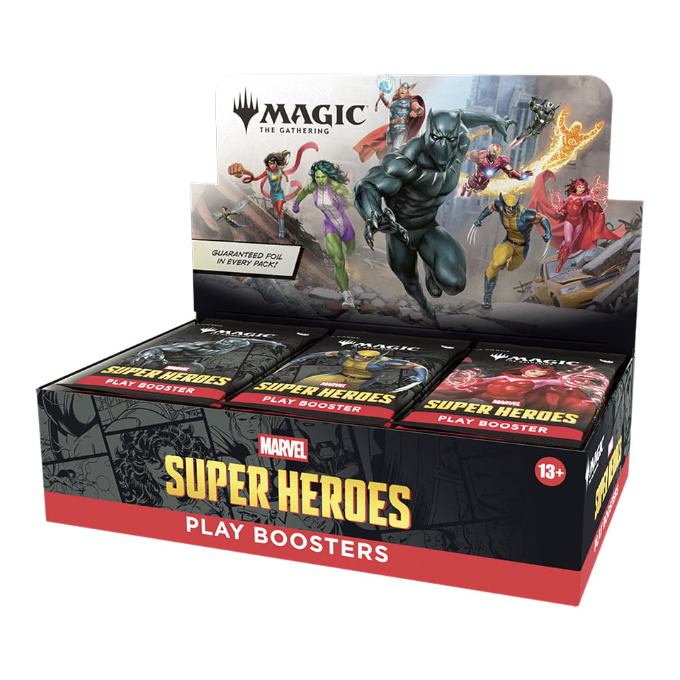 Box di buste di gioco di Magic: The Gathering | Marvel Super Heroes