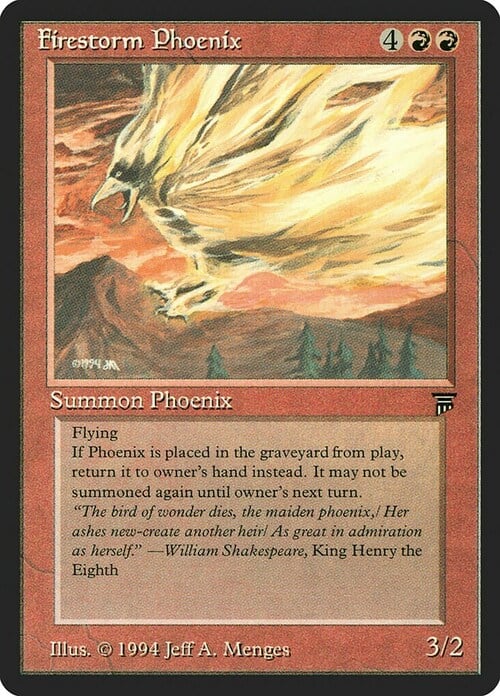 Firestorm Phoenix Card Front