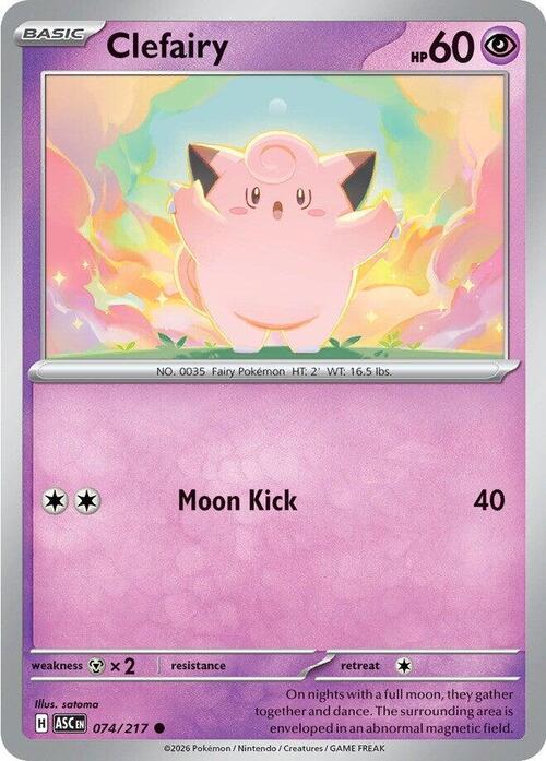 Clefairy Card Front