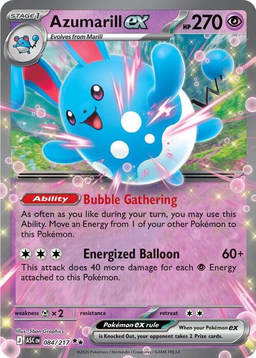 Azumarill ex Card Front