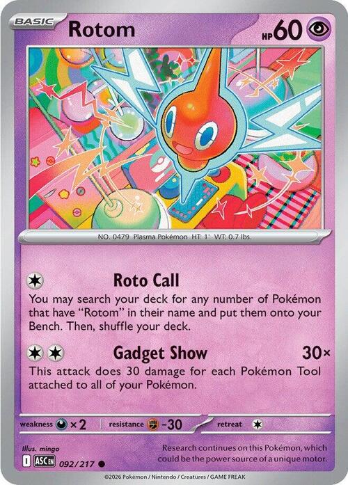 Rotom Card Front