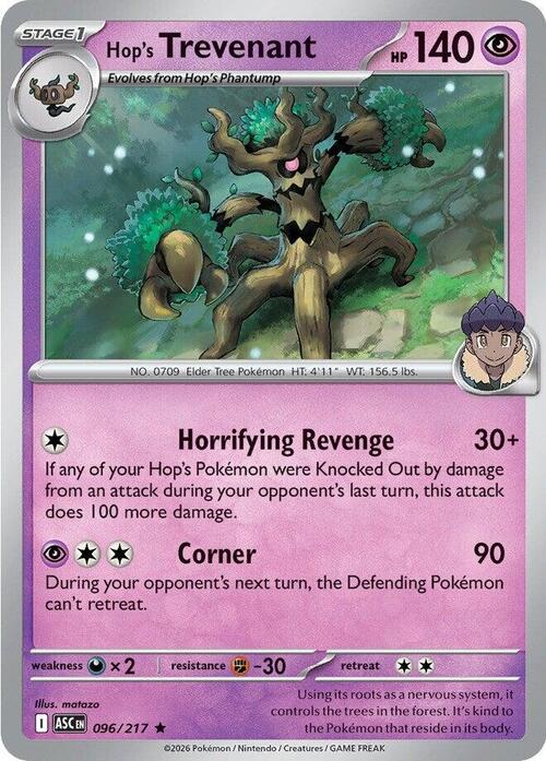 Hop's Trevenant Card Front